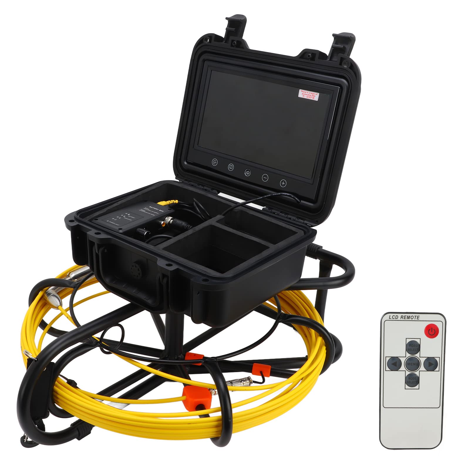 Telecamera per endoscopio, boroscopio da 4,3 Pollici 1080P, Telecamera di ispezione Impermeabile IP67 con 6 luci LED, Telecamera con Cavo semirigido, Telecamera Video Digitale Snake