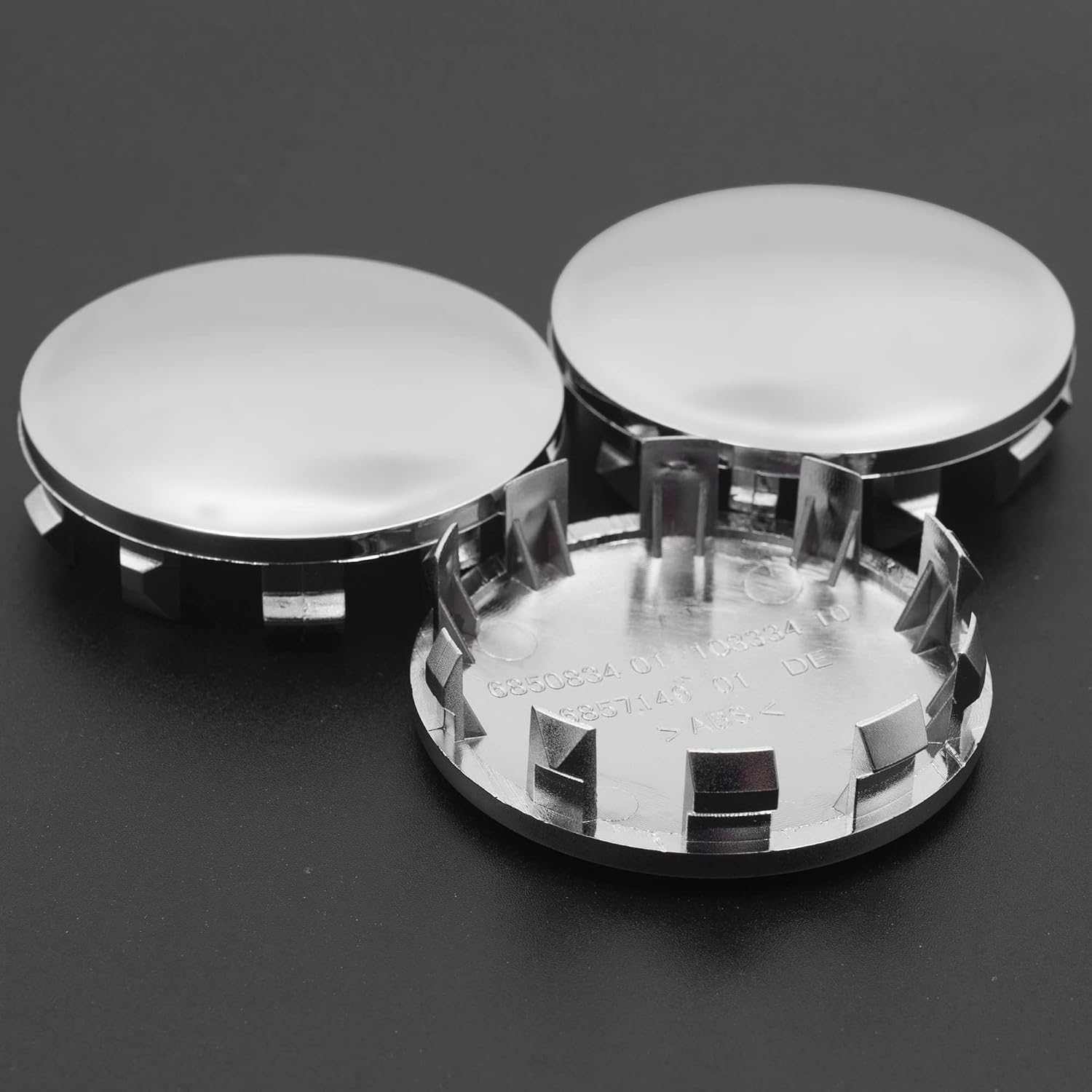 56mm Chrome Silver Wheel Center Cap Fit for Hollow Point Wheel Set of 4
