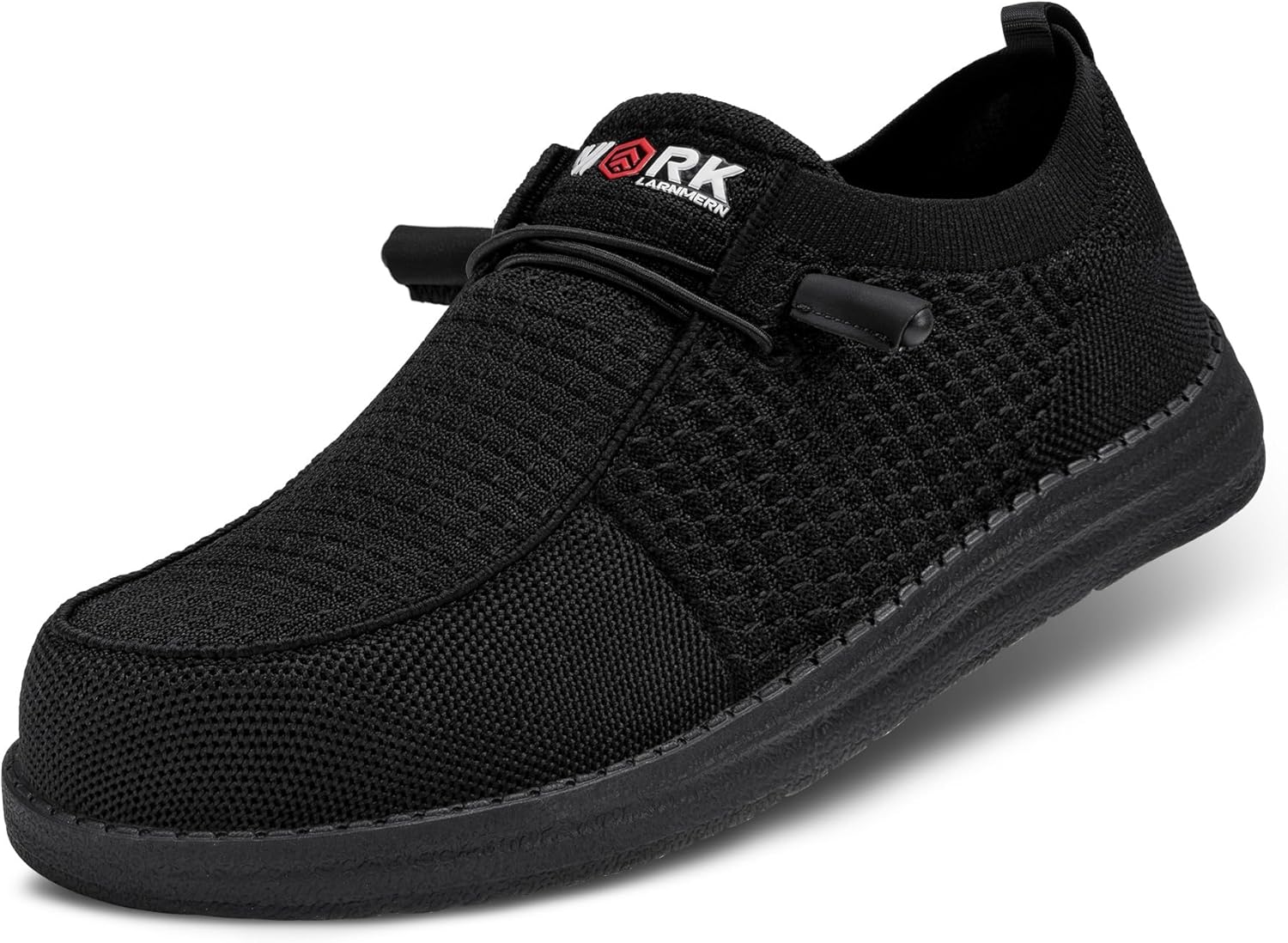 LARNMERN Slip On Steel Toe Shoes Men Loafers Work Safety Lightweight Comfortable Durable Walking Sneakers - Image 7