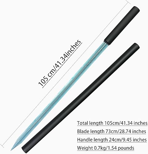 Miniatura 2 de Espada de artes marciales de anime, una espada que comenzó a hacer canciones sobre King Dawn a la edad de tres años, hecha de acero inoxidable, 41