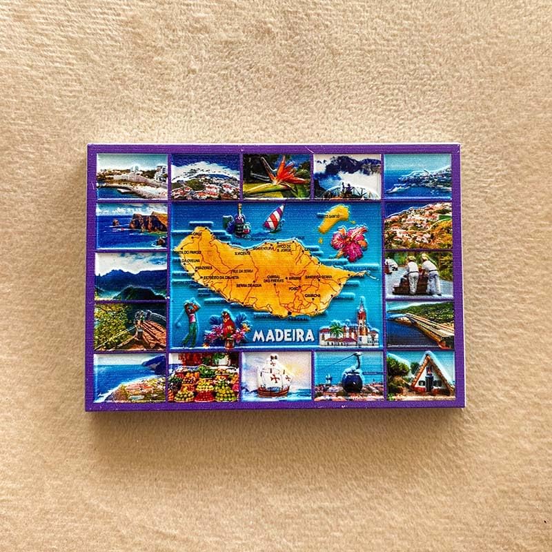 Imán decorativo Madeira Island Souvenir 3.5 pulgadas