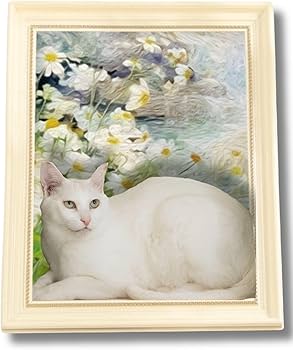 Amazon | [ONEKOSAMA]爪とぎ ダンボールハウス 猫 額縁 絵画風 立体