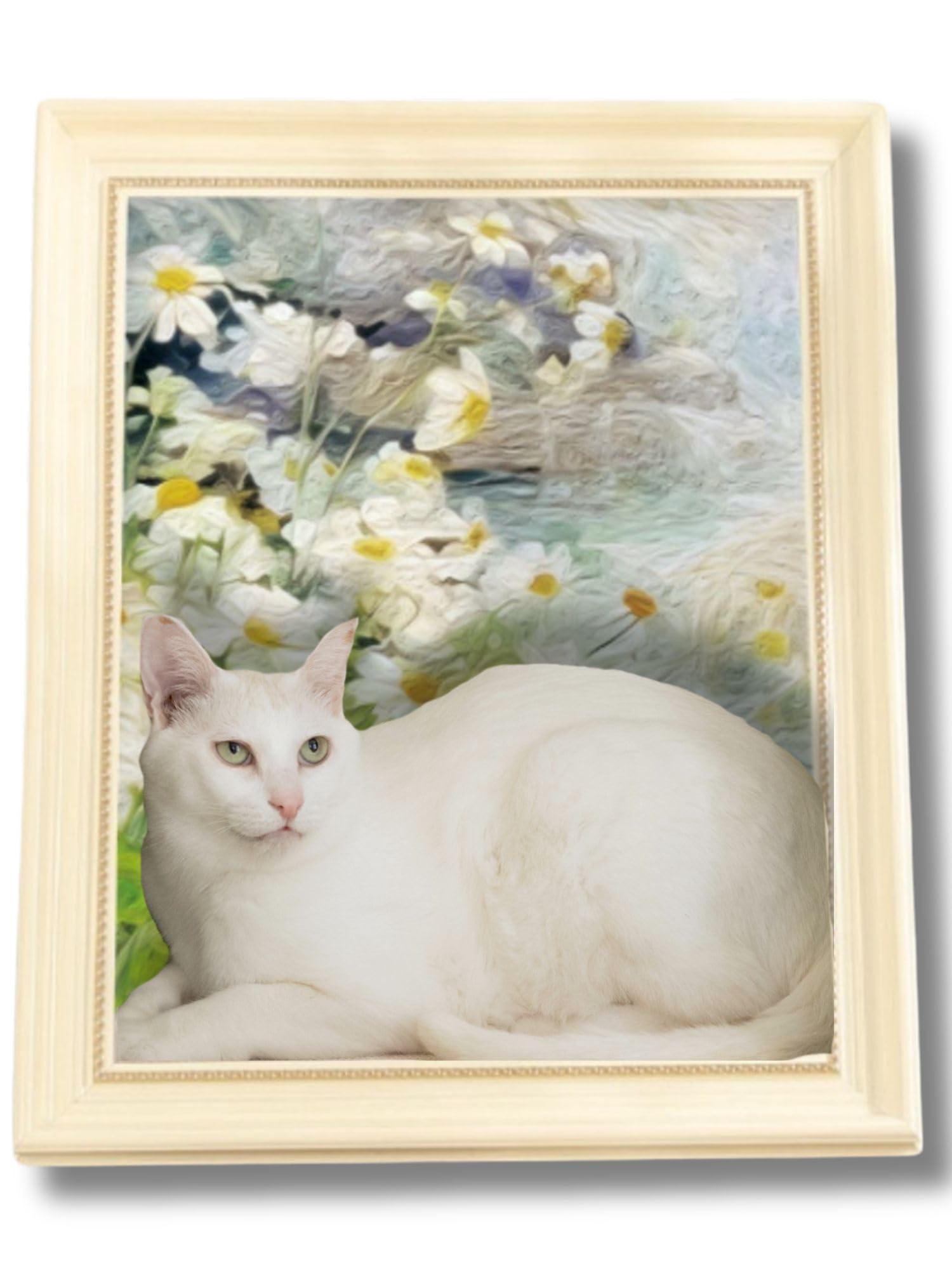 Amazon | [ONEKOSAMA]爪とぎ ダンボールハウス 猫 額縁 絵画風