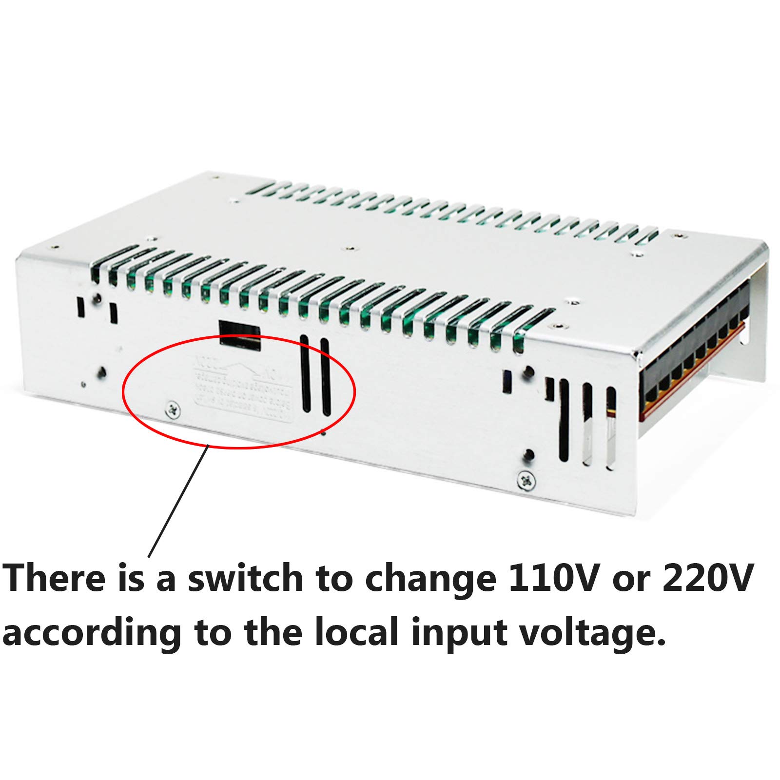 Netzteil Trafo Schaltnetzteil DC 12V 30A 360W Adapter Transformator Stromversorgung für CCTV, 3D Drucker, Computer Projekt, LED Beleuchtung Stripes und Industrieanlagen