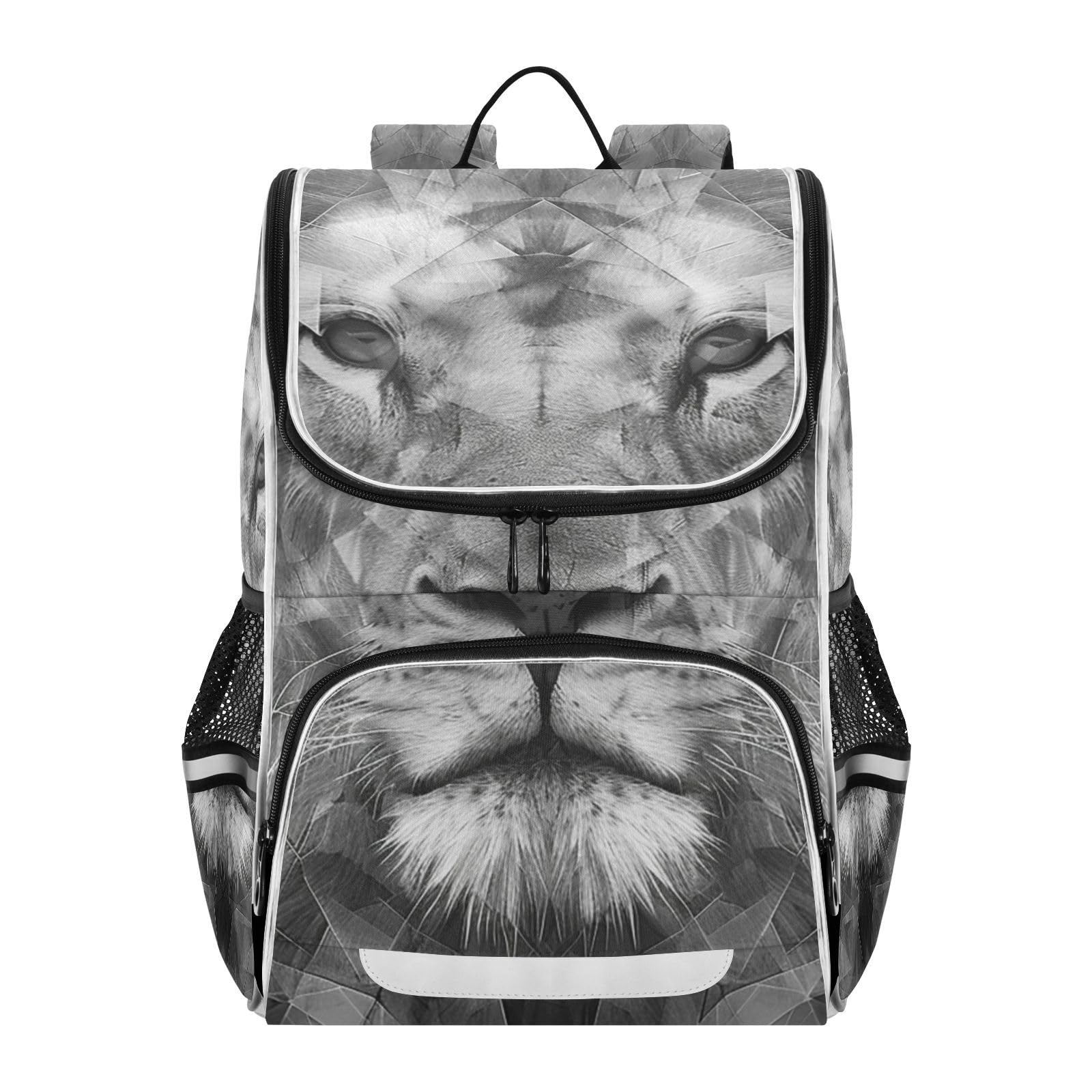 Mochila escolar de león cómoda para aliviar la carga de libros 8