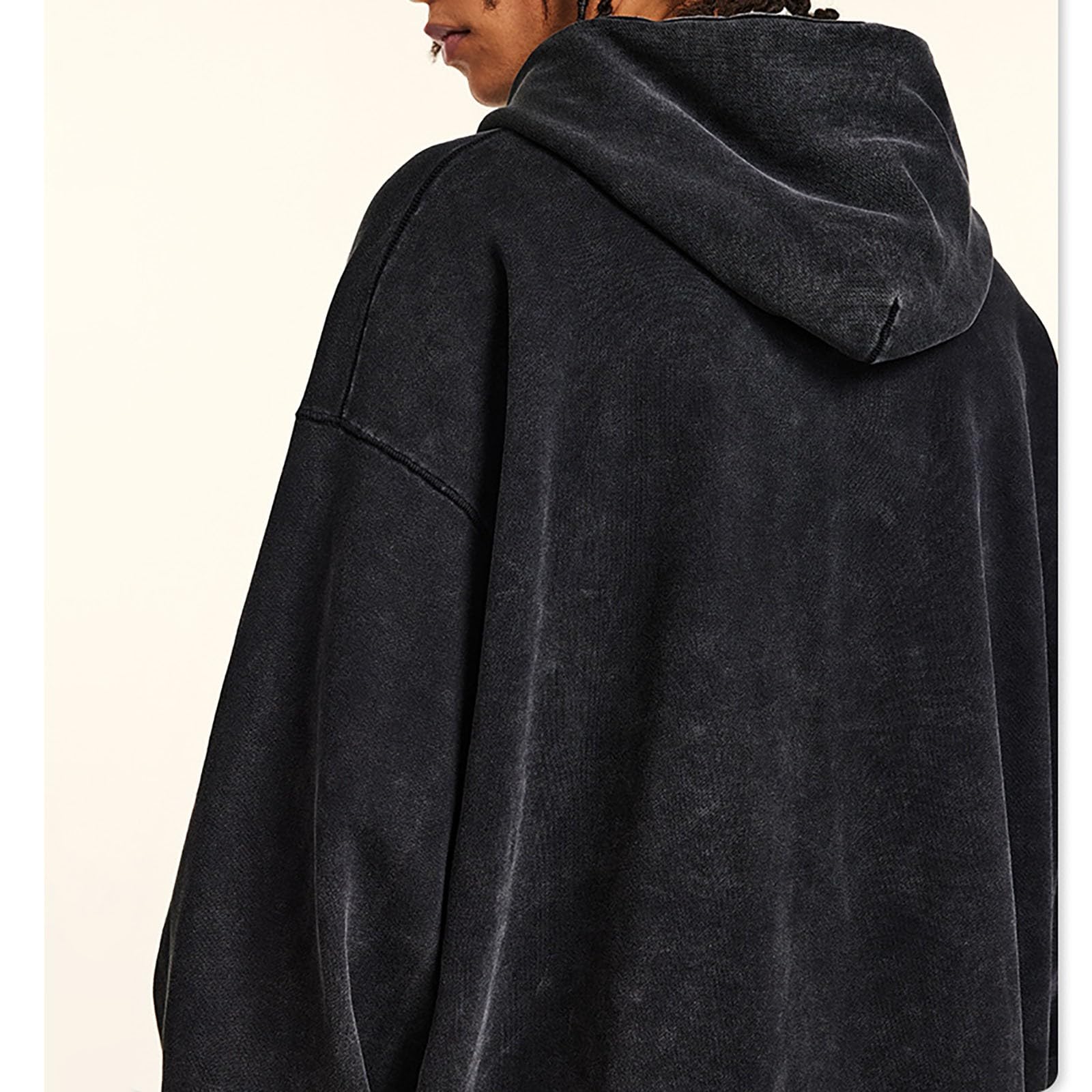 Felpe con cappuccio oversize da uomo Pullover Felpa lavata con acido Felpa vintage Baggy Streetwear Athletic Top Loose Fit Manica Lunga Felpe con cappuccio Hip Hop Felpa con cappuccio Pullover Leggero