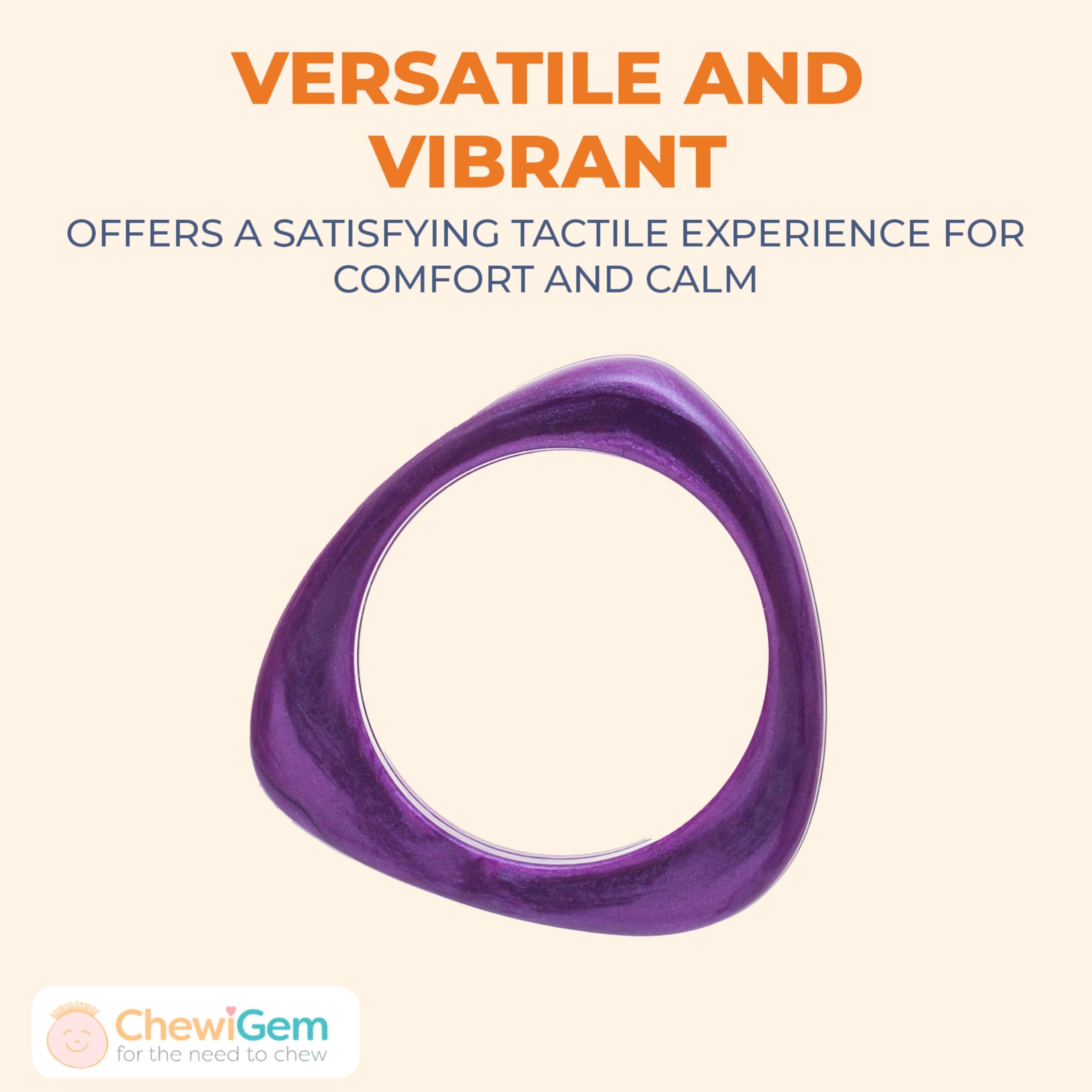 Chewigem Braccialetto sensoriale da masticare per adulti, elegante e discreto, braccialetto sensoriale per persone con SPD, esigenze motorie orali e altro ancora, braccialetto da masticare, calmante,