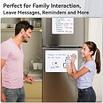 3 Pack Magnetic Whiteboard Sheet for Fridge 30 x 20 cm - Easy to Write and Clean, A4 Small Magnet Dry Erase Board with 3 Markers & Erase for Home Kitchen Refrigerator to Do List, Daily Planner