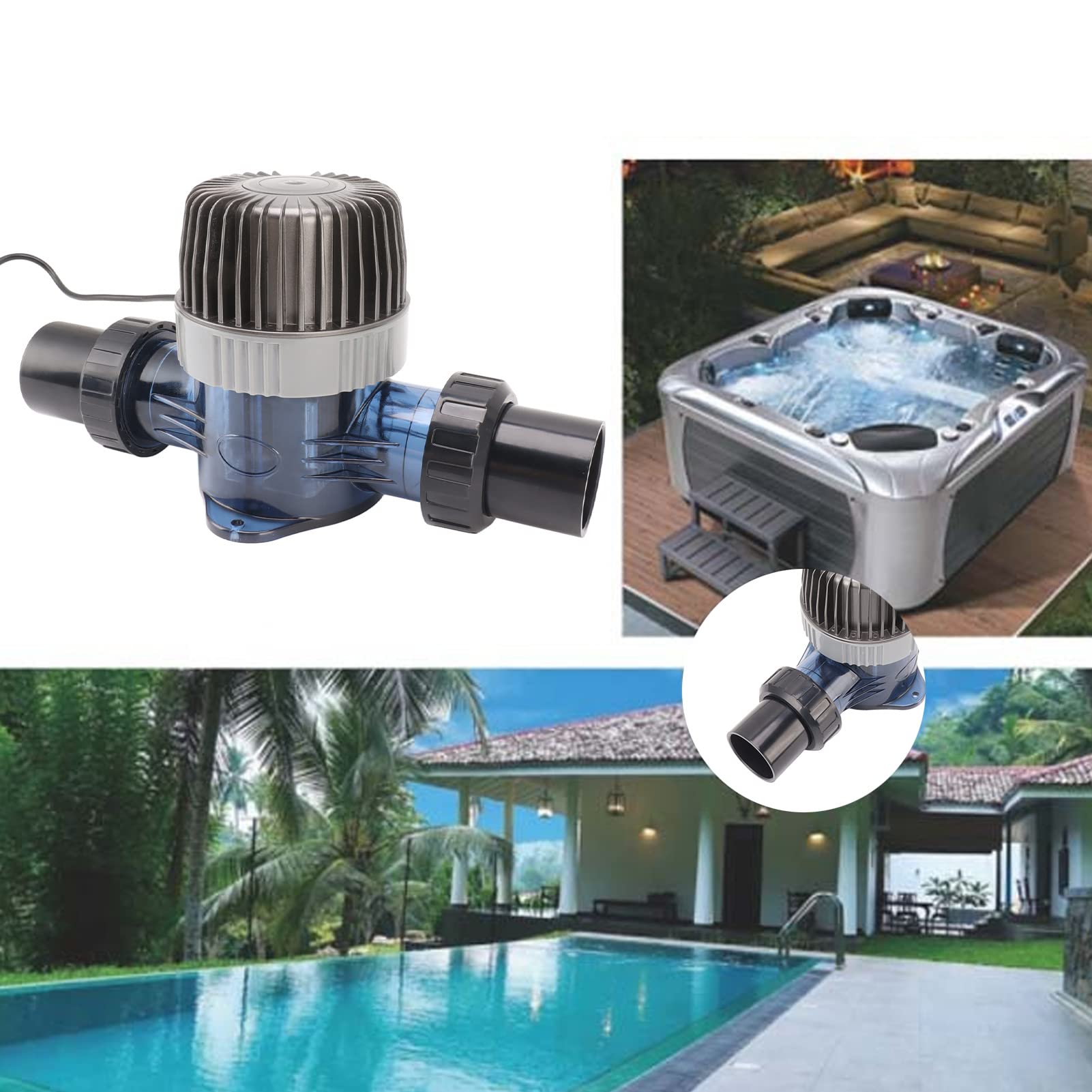 Clorador de Sal, Generador de Sal Automático Cíclico de Control Inteligente con Función de Memoria, para Piscina SPA SPASWIM (ECO4)
