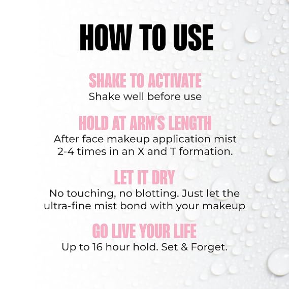 MCoBeauty All Dayer 16 Hour Makeup Setting Spray, Natural Glow Finish