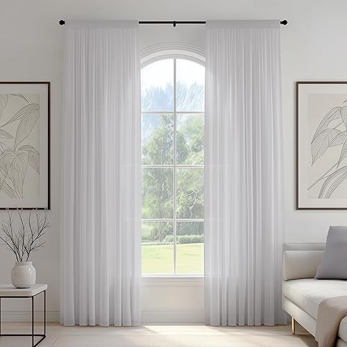 Miniatura 2 de FMFUNCTEX Cortinas transparentes de 52 * 84, gris