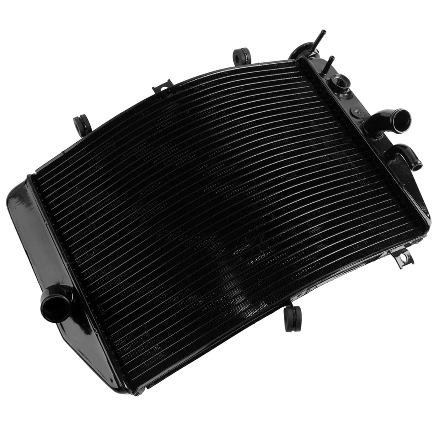 Black Engine Radiator Cooling Cooler Compatible with SUZUK GSXR600 2004-2005 Motorcycle