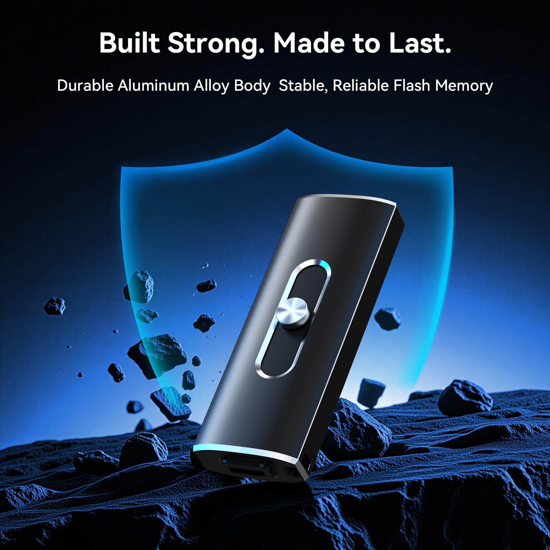 Podwójny dysk flash USB 3.2 Gen 1 typu A i pamięć typu C (256 GB * 1 szt.) | Prędkość odczytu 150 MB/s, konstrukcja przesuwna bez zatyczki, metalowy korpus, kompatybilny z telefonem i komputerem