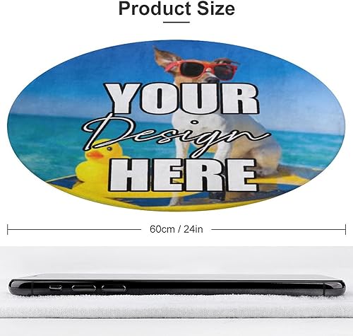 Miniatura 4 de Alfombra redonda personalizada para añadir tu propio textoimagenlogotipofoto, tapete antideslizante personalizado para puerta, alfombra de área para