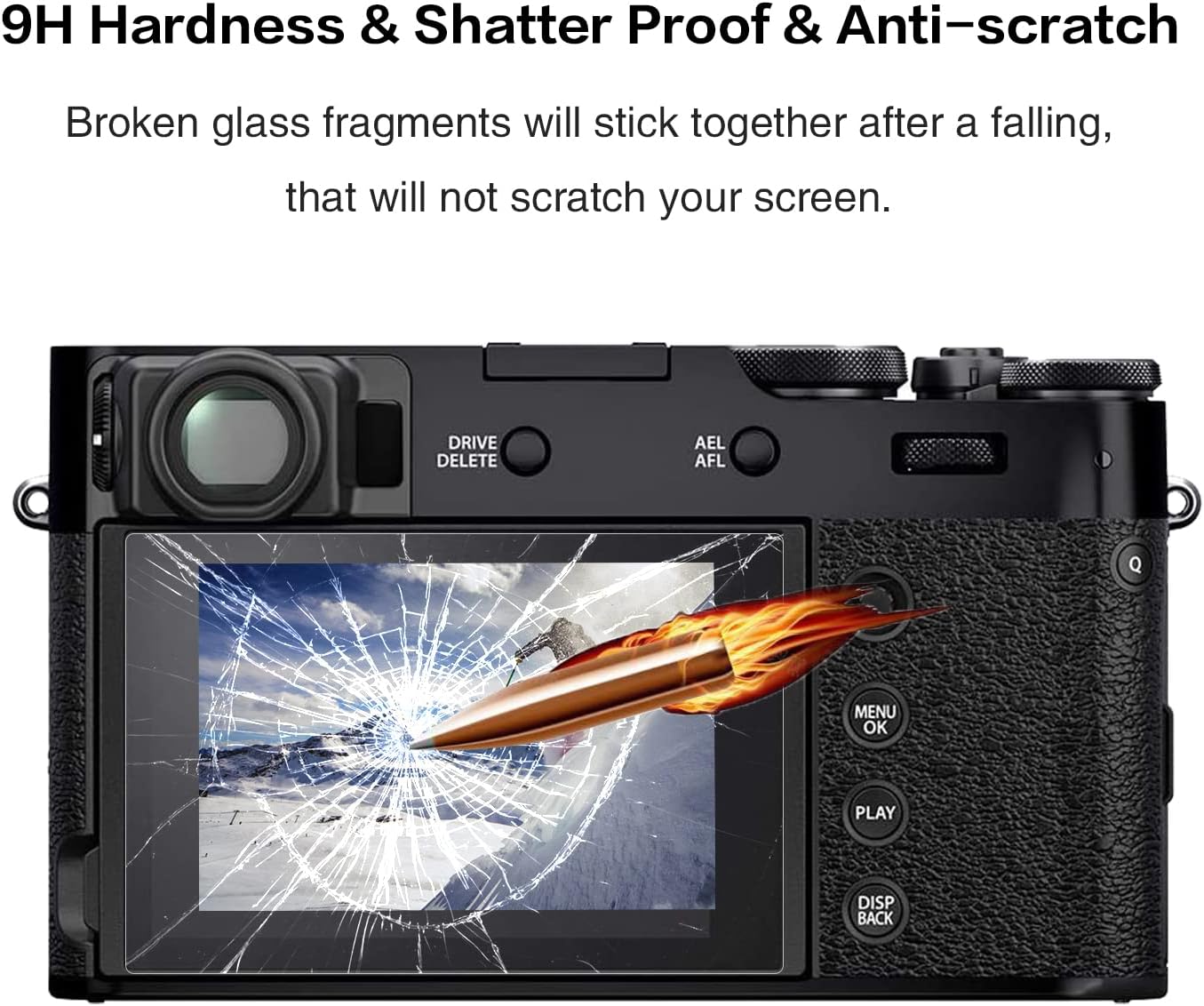 Rieibi [3 Pack LCD Screen Protector for Fujifilm Instax Mini EVO Instant Camera/X-Pro1 Camera - Image 5