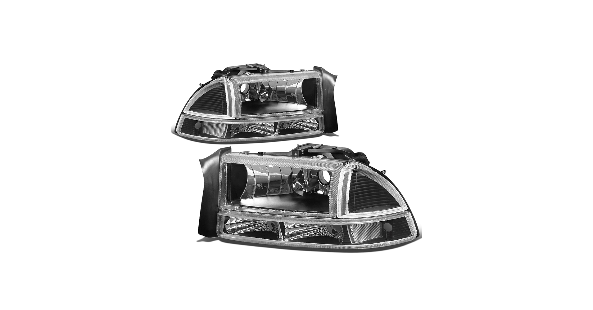 テッド Amazon.com: Auto Dynasty Pair of Black Housing Clear Corner
