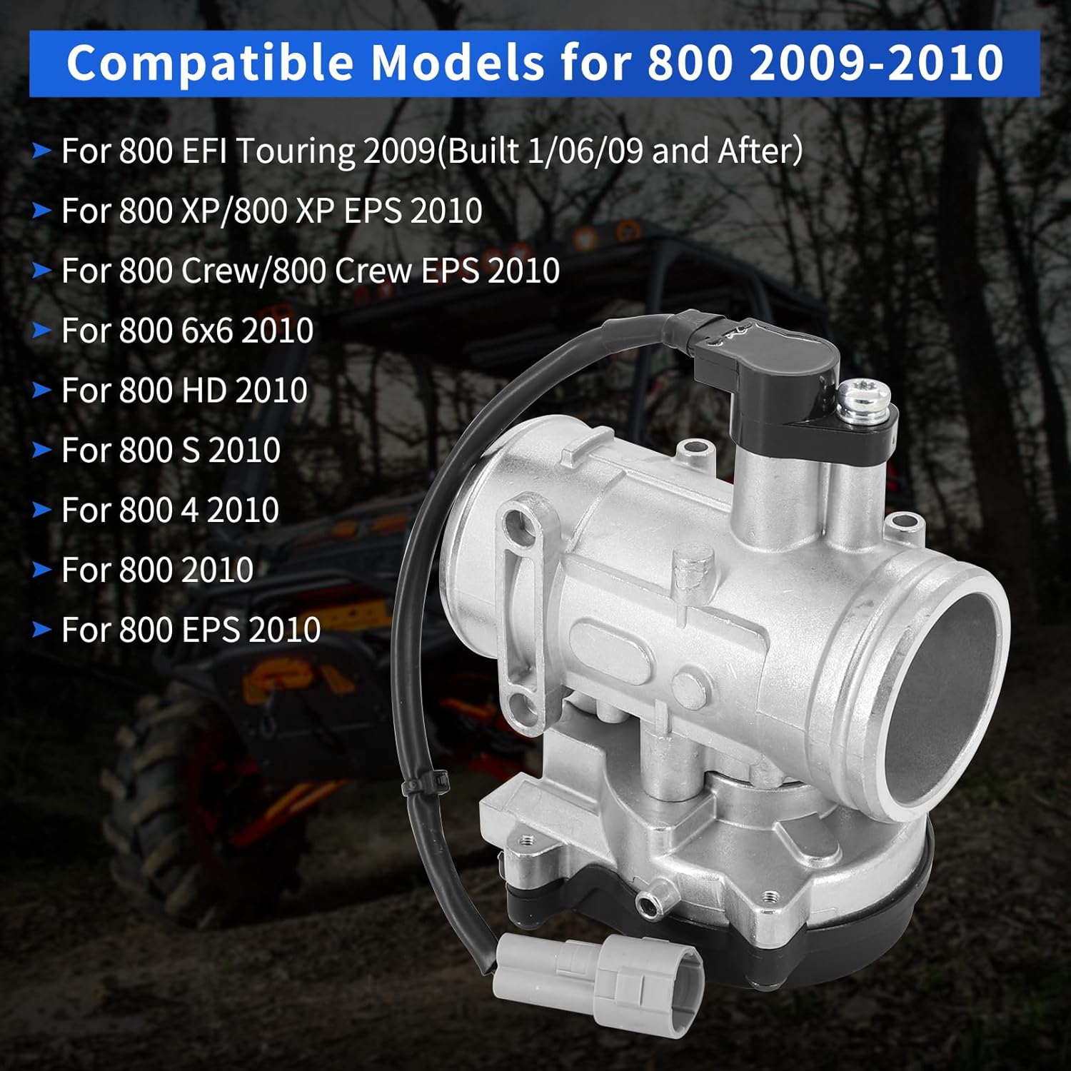Throttle Body 2204189 1203944 For Polaris 2009 2010 Ranger Sportsman RZR 800 EFI RZR "S" 800 RZR 4 800 EFI Ranger 6X6 800 EFI Engine Mounting