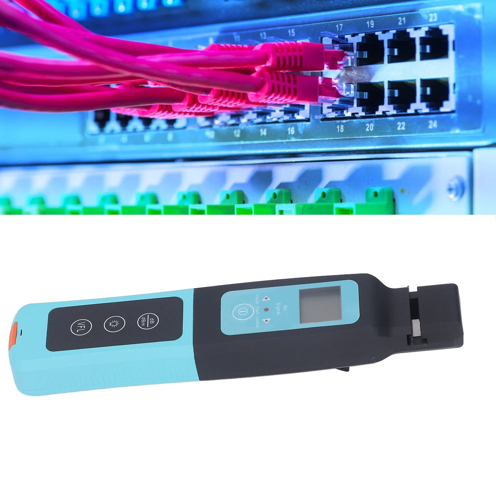 Identificateur de Fibre Optique Portable, Affichage de la Direction par LED, Testeur de Fibre Optique Portable pour 2mm, 3mm, 900nm, 250nm Jumper