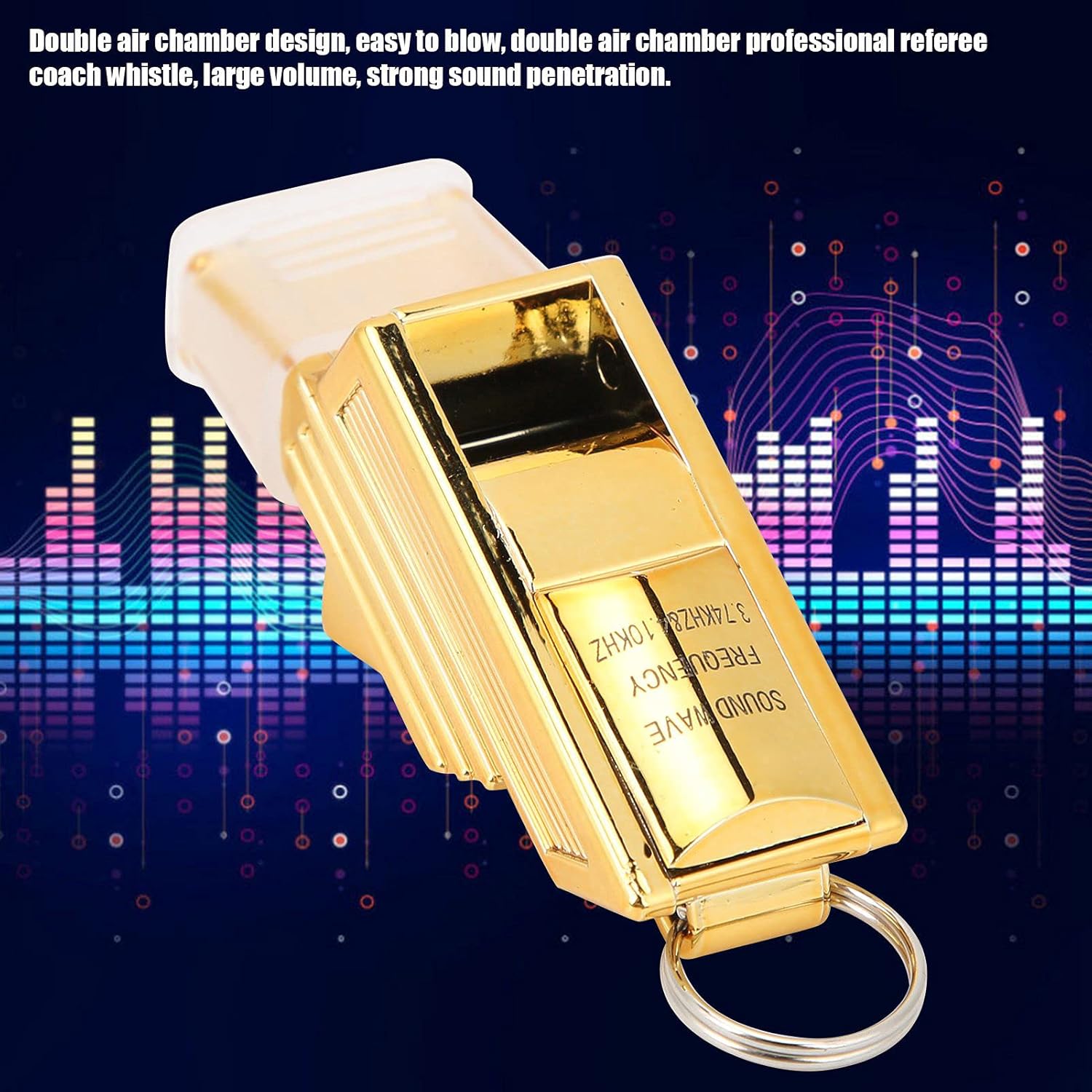 Professional Referee Training Whistle, Detachable Design Double Air Chamber for Sports