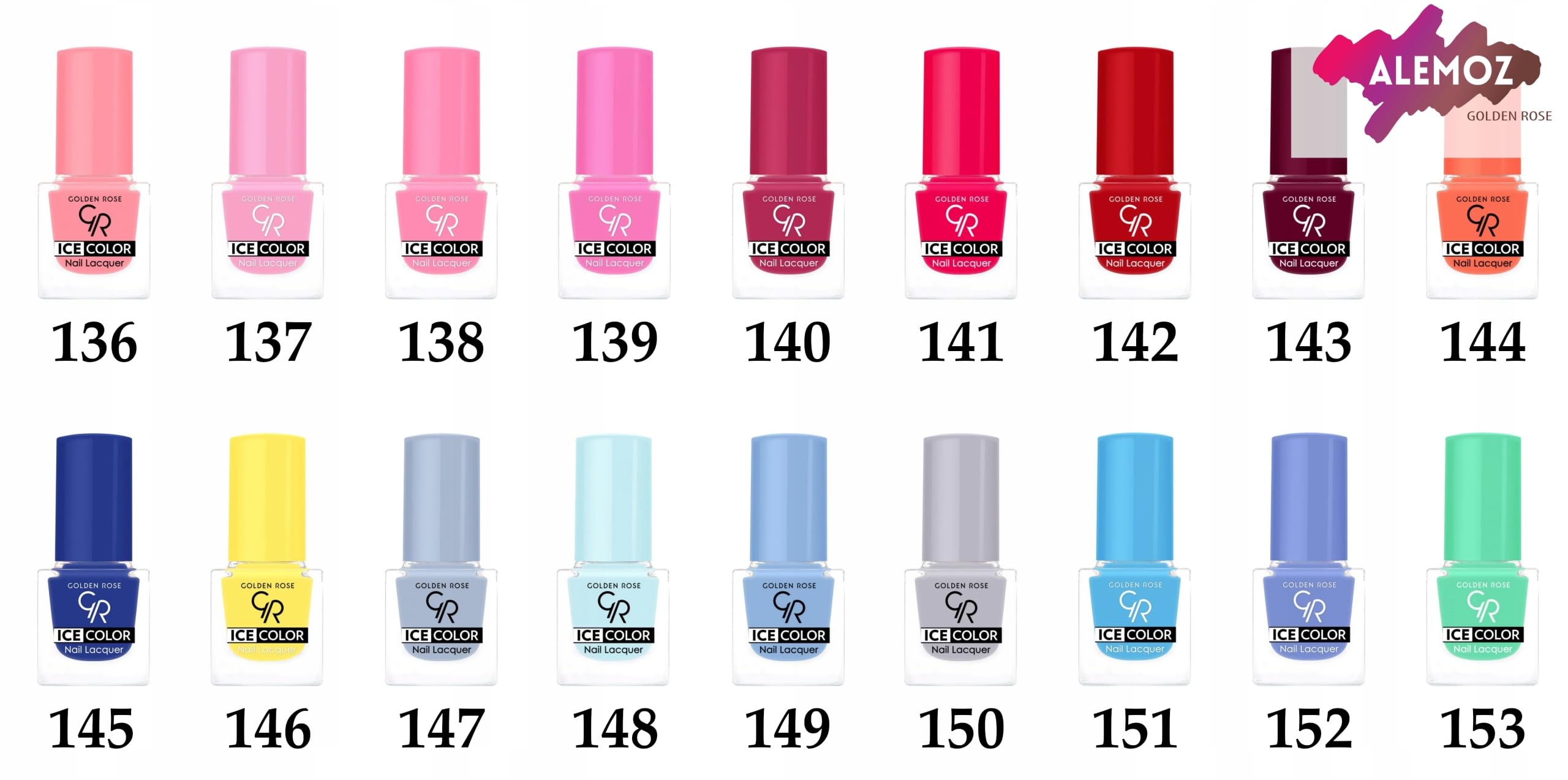 Golden Rose Ice Color Nail Lacquer No: 104 - Parlak Bitişli Mini Oje 6 ml