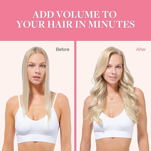 Miniatura 5 de GOO GOO Extensiones de cabello humano real con pinzas, extensiones de cabello humano Remy para mujer, cabello humano natural, 18 pulgadas, 4.130