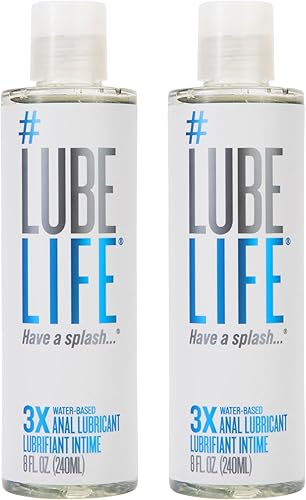 Miniatura 11 de LubeLife 3X Lubricante Anal – Lubricante a Base de Agua Extra Grueso para Hombres, Mujeres y Parejas – Lubricante Personal No Pegajoso, Compatible