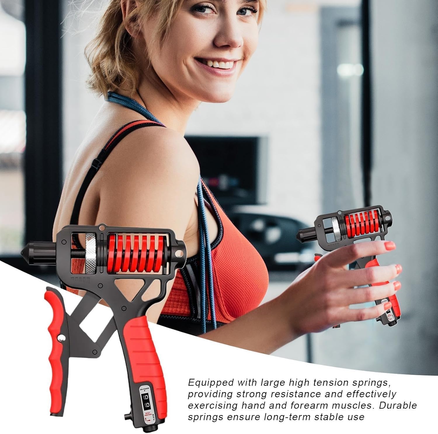 Weight Adjustable Hand Grip Strengthener, Hand Gripper With Counter for Men & Women for Gym Workout Hand Exercise Heavy Strength Training Equipment for Forearm Exercise, Finger Exerciser