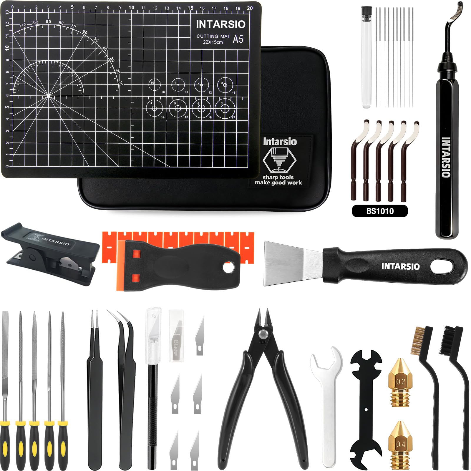 3D Printer Tool Kit - 34pcs for FDM/SLA Printers -11