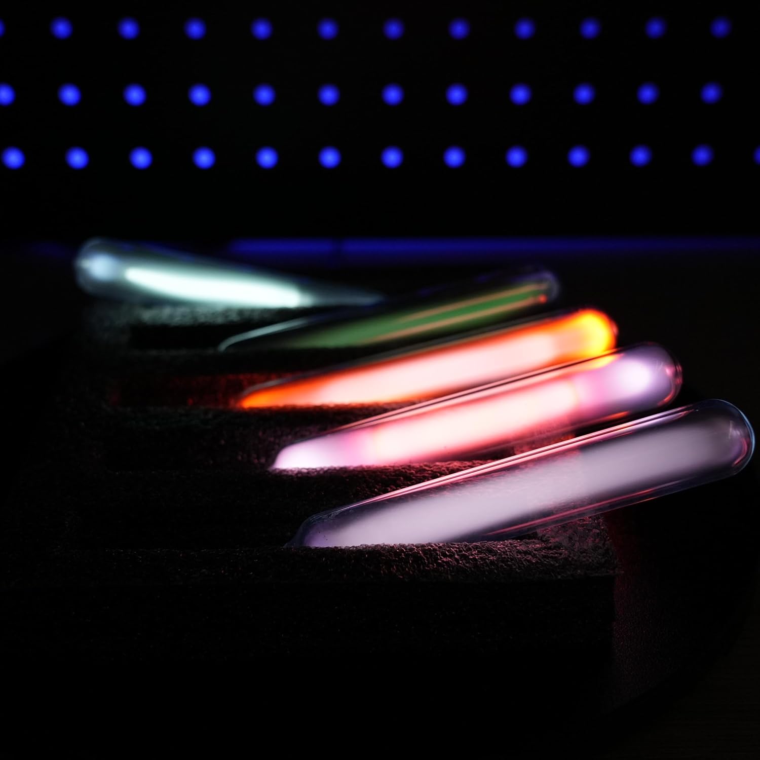Rare Luminescent Gas Element Collection, high Purity, Including Helium, Neon, Argon, Krypton, Xenon for Collection, Display, Teaching, Gifts, 5-Piece Set