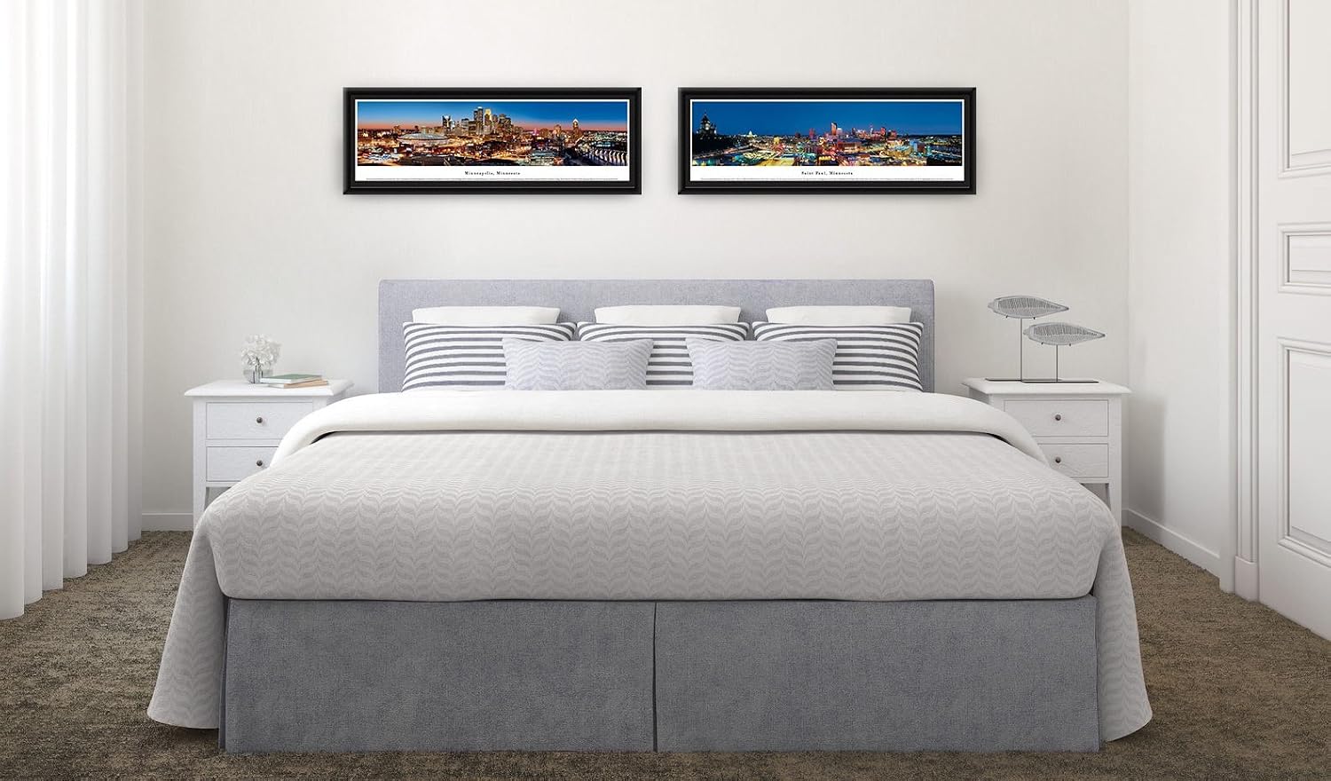 Honolulu, Hawaii - Blakeway Panoramas Skyline Posters with Select Frame