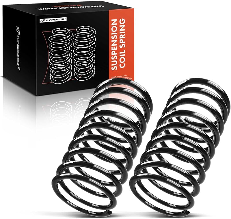 Molas helicoidais traseiras A-Premium para suspensão do Ford Focus 2000–2004 FWD, 4 portas – Par