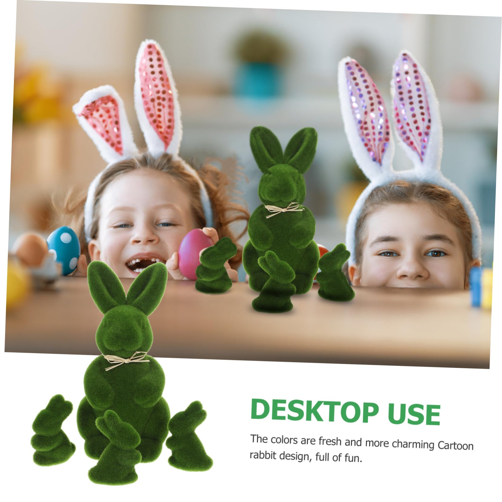 Cabilock 8 Pz Coniglietto Di Pasqua Bambino, Bambino Affollato Coniglietto Di Sintetica All'aperto Statuina Di Coniglio Pasquale Peluche Cartone Animato Pianta in Vaso Ufficio Schiuma