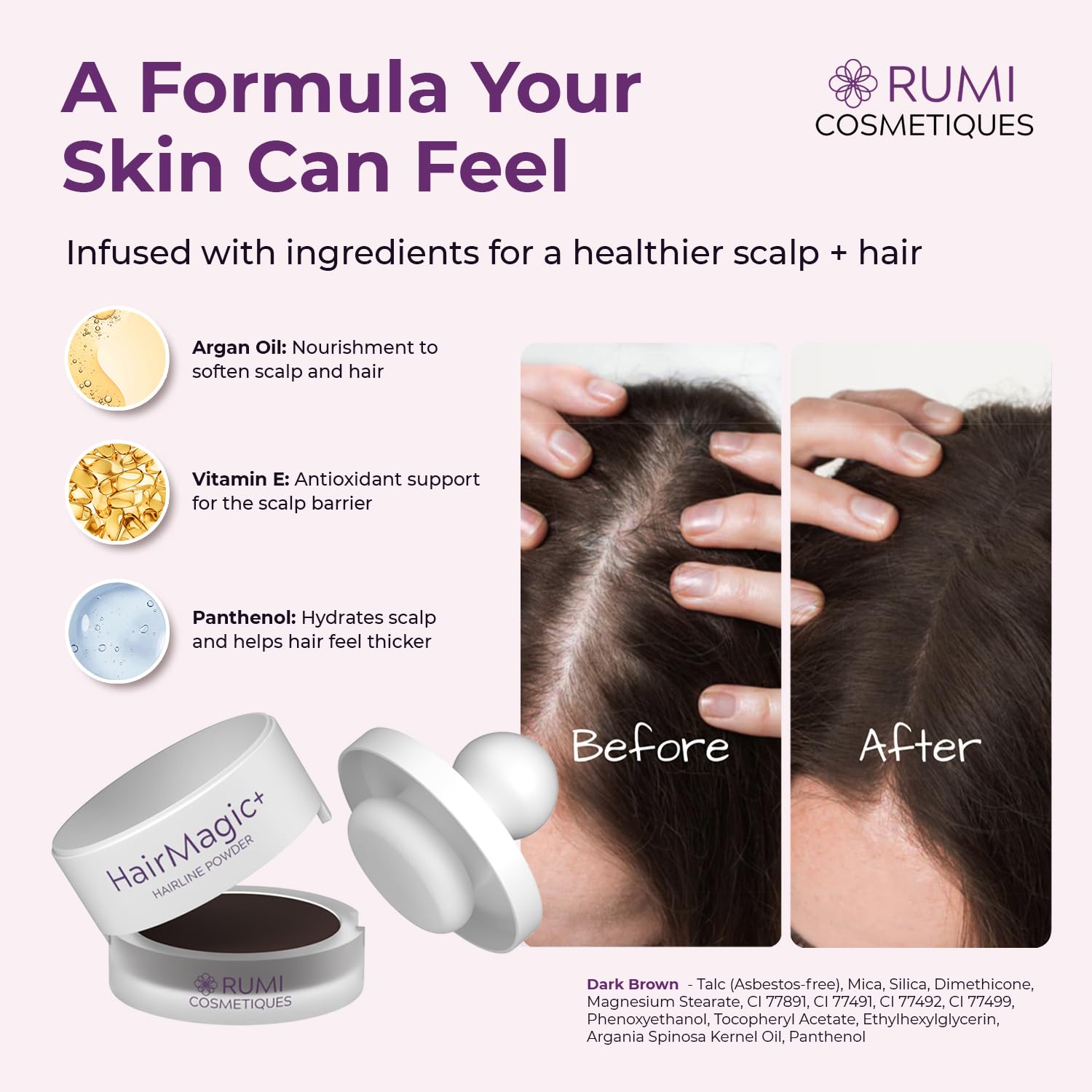 Rumi Cosmetiques HairMagic+ Root Touch Up Powder