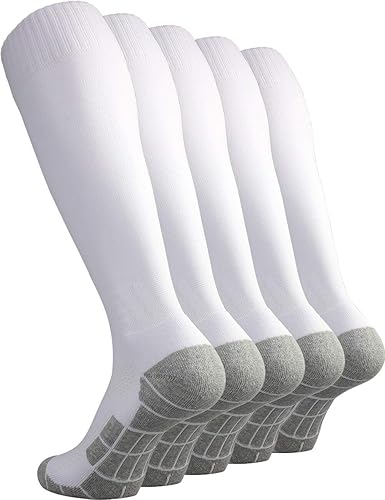 CWVLC - Calcetines de fútbol (135pares) calcetines altos hasta la rodilla, para deportes de equipo, para adultos, jóvenes y niños