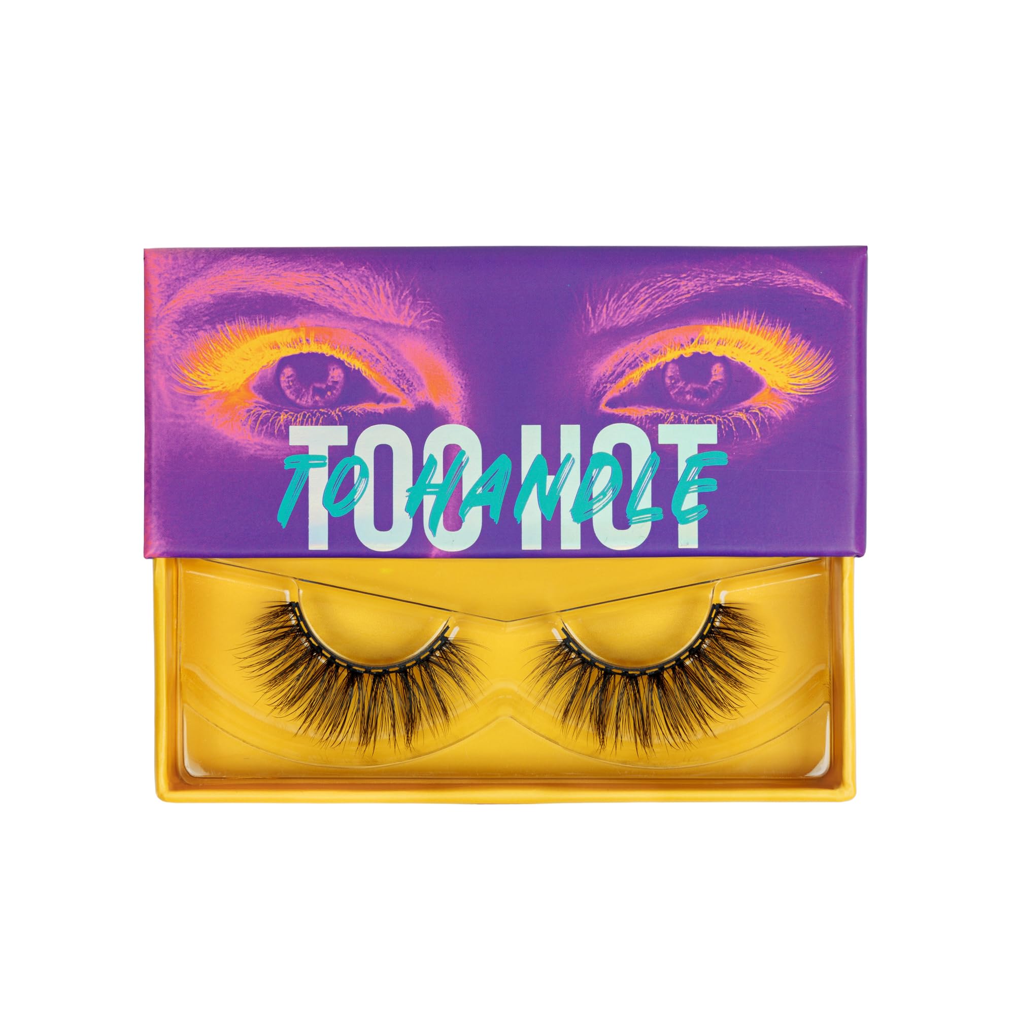 Magnetic Eyelashes with 12 Magnets – Premium Faux Mink Lashes | Reusable 50x | Universal Fit | Vegan & Cruelty-Free | Natural Look – 1 Pair (Too