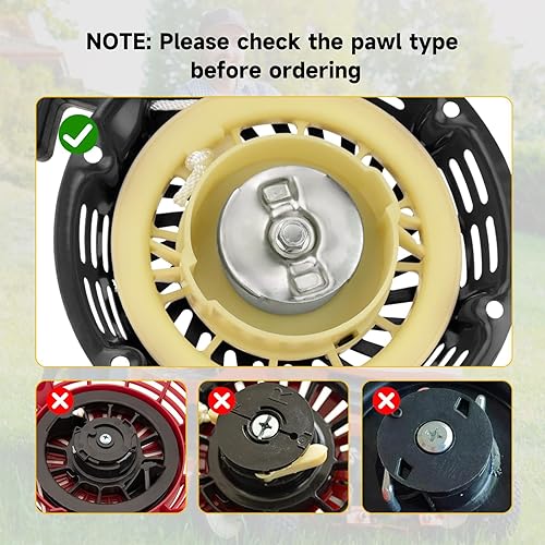 Vista 3 de HIAORS Conjunto de arranque de retroceso para Predator 212cc 196cc 5.5HP 6.5HP OHV Engine Coleman CT200U BT200X Baja TrailMaster KT196 Generador