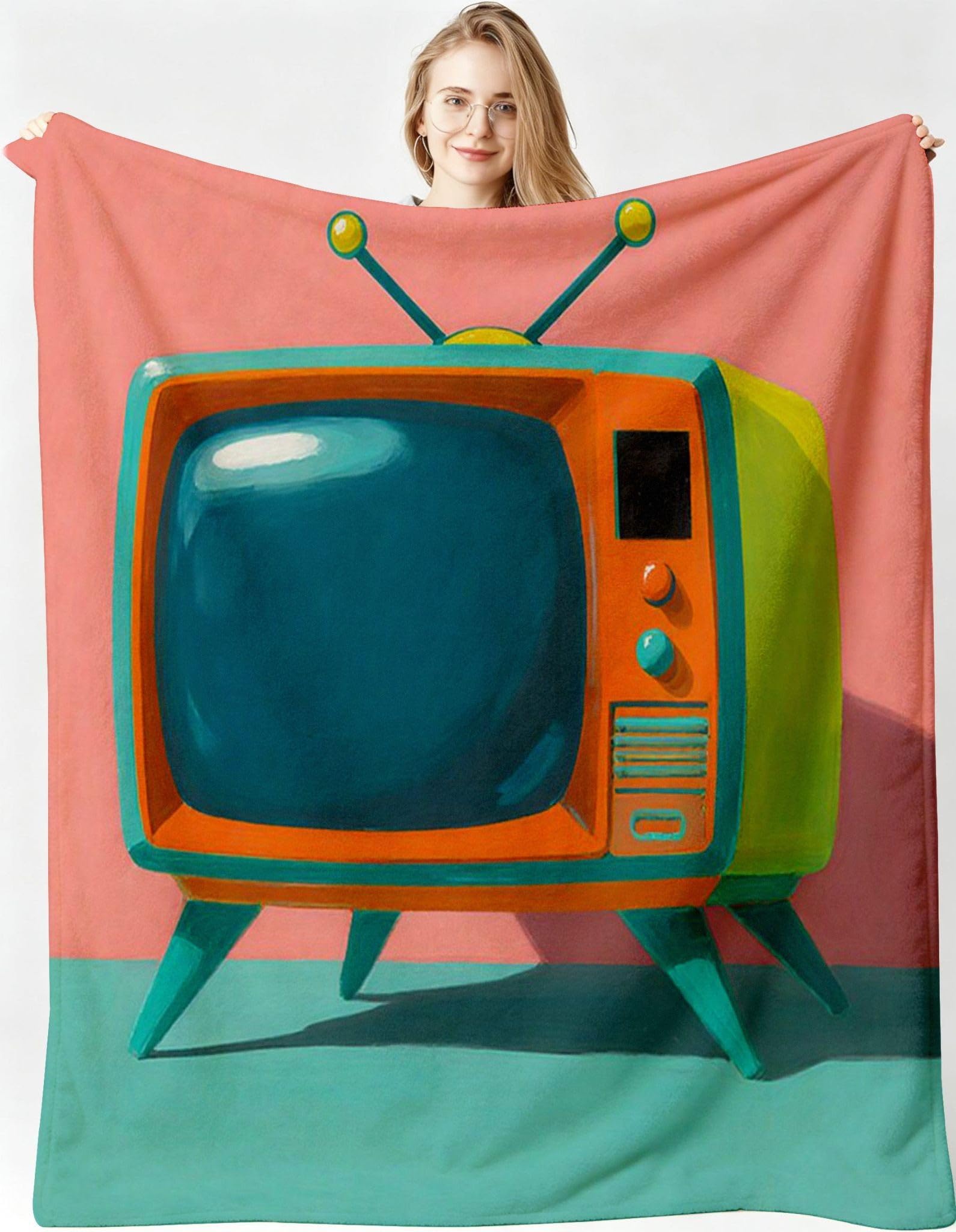 Manta Franela Sherpa Televisión Animada 240x260 para Cama 180-A275