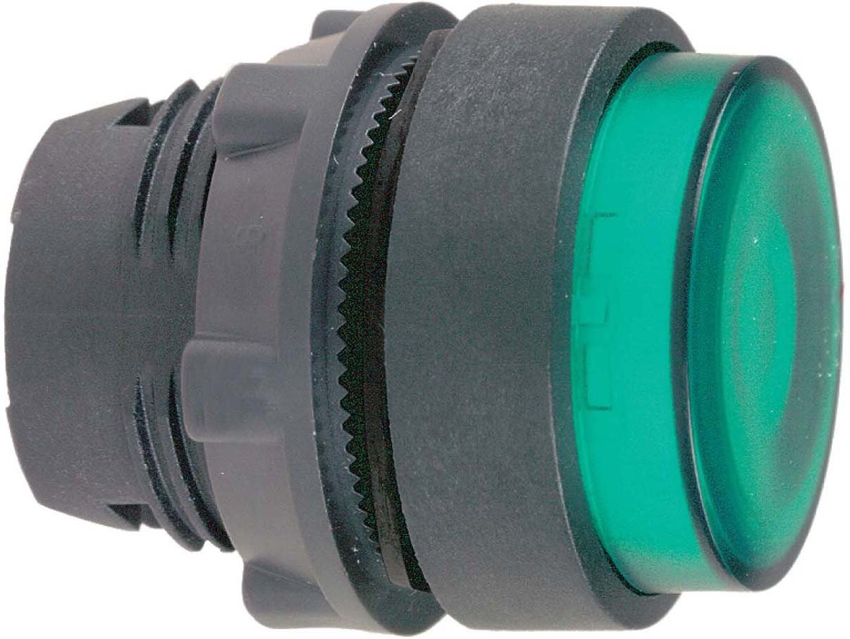 Pulsador luminoso verde Schneider mss 41 02 saliente mecanica para cuadro electrico