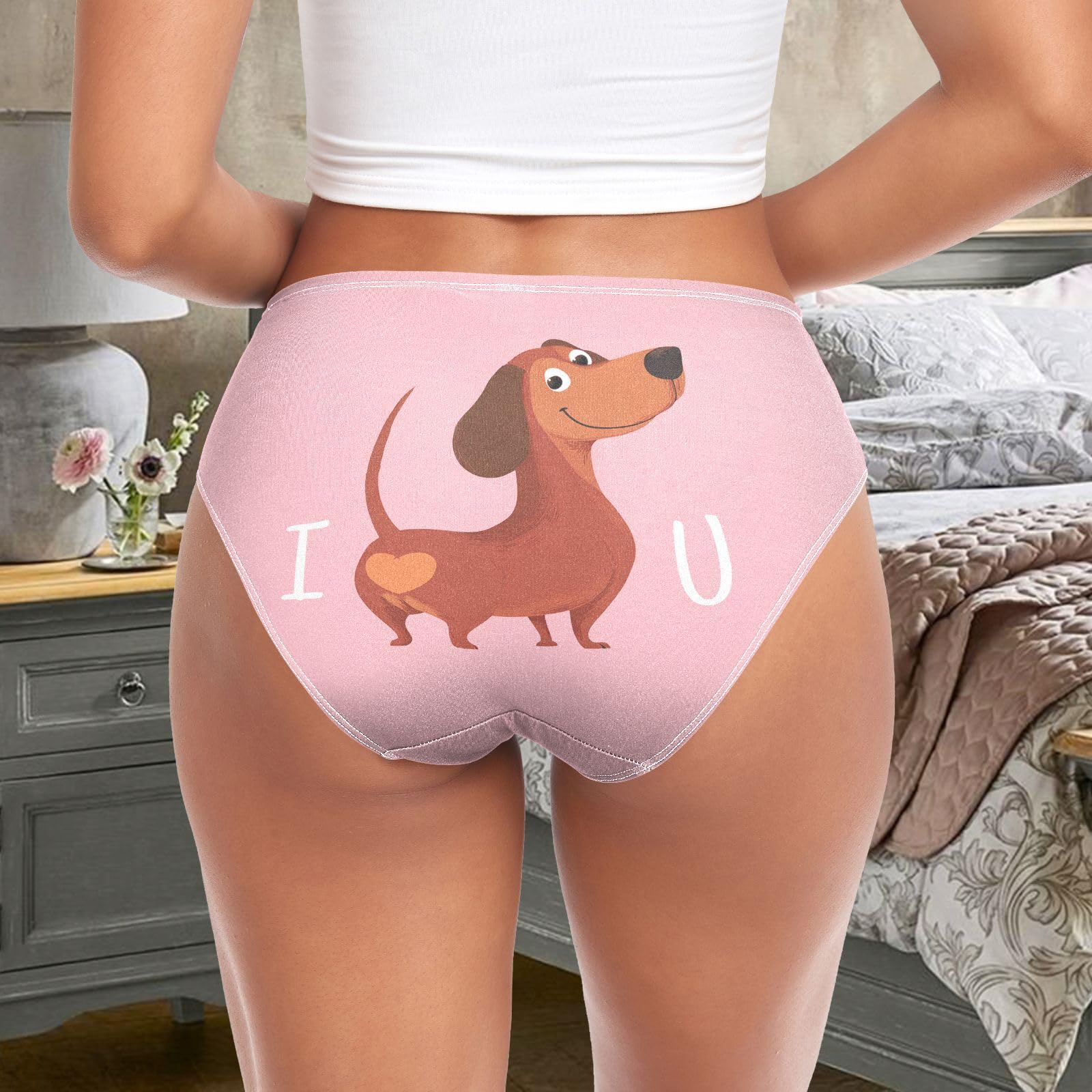 Ropa interior sexy para mujer, suave, transpirable, de cintura alta, elástica, bikini