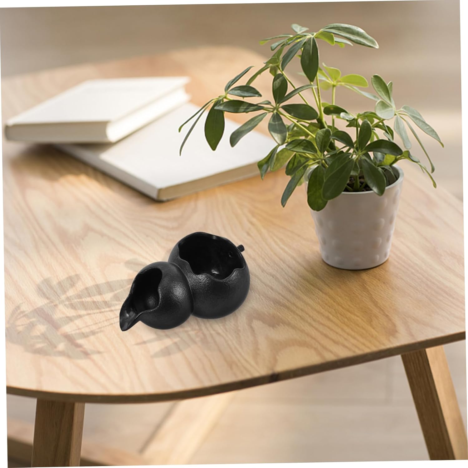 BESPORTBLE Ceramic Fountain Spitter Gourd Shape Water Feature for Garden Fish Tank Decoration Easy Installation Outdoor Pot Ornament