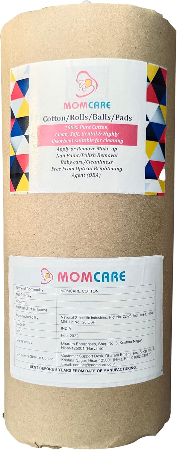 MOMCARE Cotton Sterlised Free From Bacteria – 500 Gm