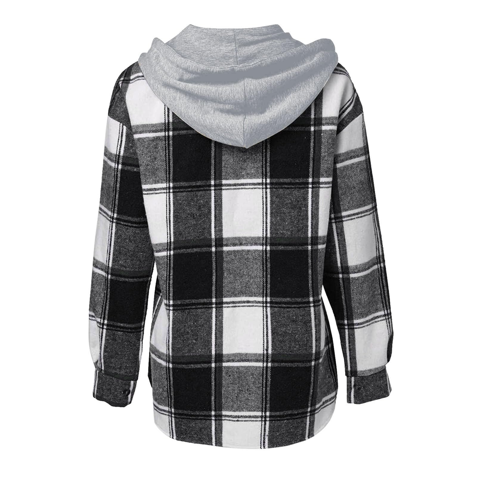Abrigo informal elegante con estampado a cuadros, frente abierto, manga larga, ligero, holgado, cómodo y versátil para uso diario.