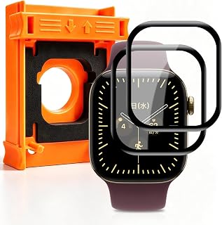 対応 Apple Watch series 12 42mm フィルム 【2枚組 ガイド枠付き】 アップルウォッチ 12 42mm 用 保護フィルム