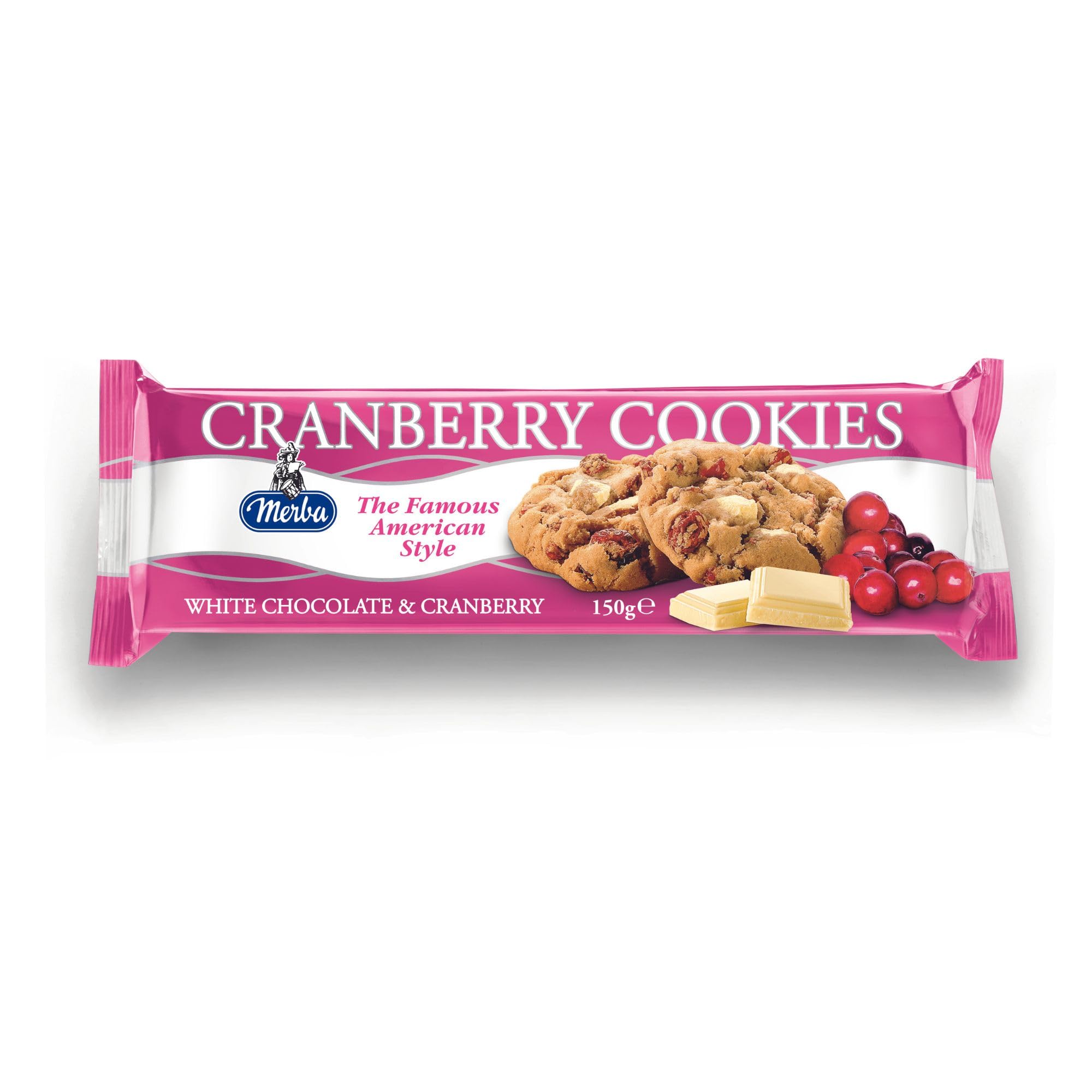 Merba White Chocolate & Cranberry Cookies 150g (Pack of 1) (B00W14CUK6) Amazon Price History, Amazon Price Tracker