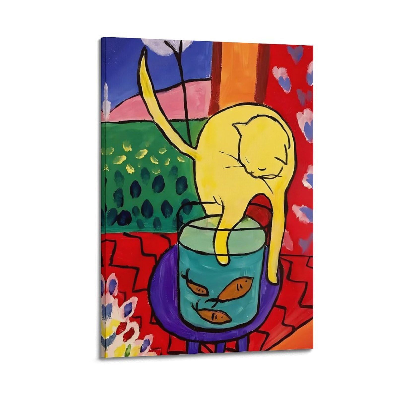 JoenTdrn Henri Matisse Aesthetic Canvas Wall Art Print Home Decor for Bedroom Living Room24x36inch(60x90cm) Frame-style