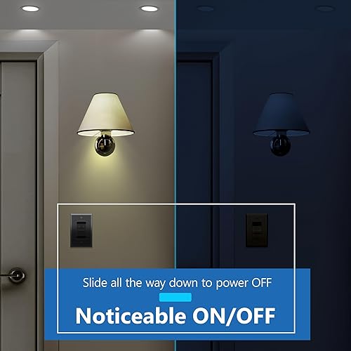 Miniatura 3 de LIDER Combinación de control de interruptor de luz de atenuación doble, 2 controles de luz deslizante, un solo polo, 400 W CFLLED, 600 W