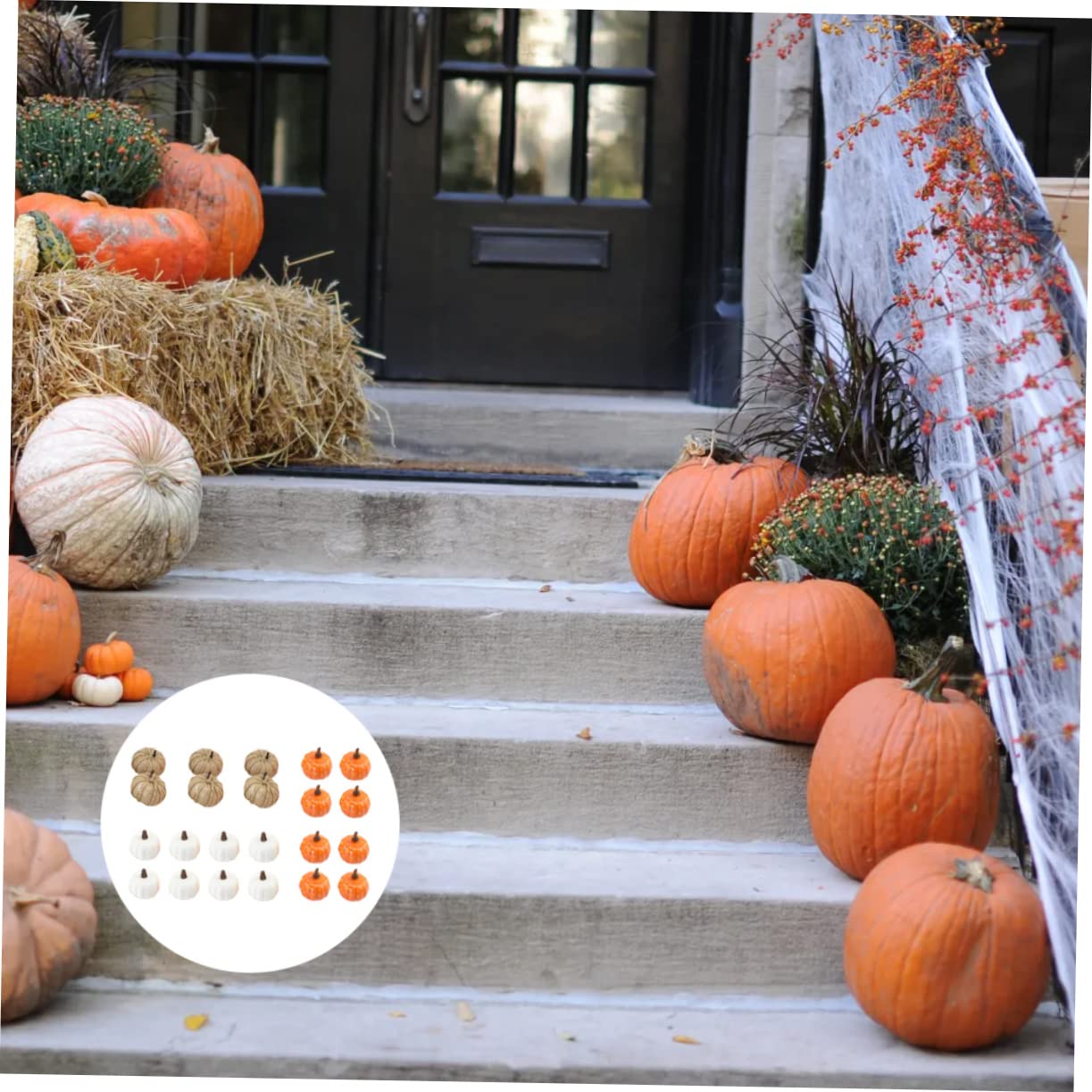 Alipis 66 Piezas Calabaza de otoño Artificial Calabazas de simulación Decoraciones para el hogar Home Decoracion Ornamento Falsa Accesorios de Modelo