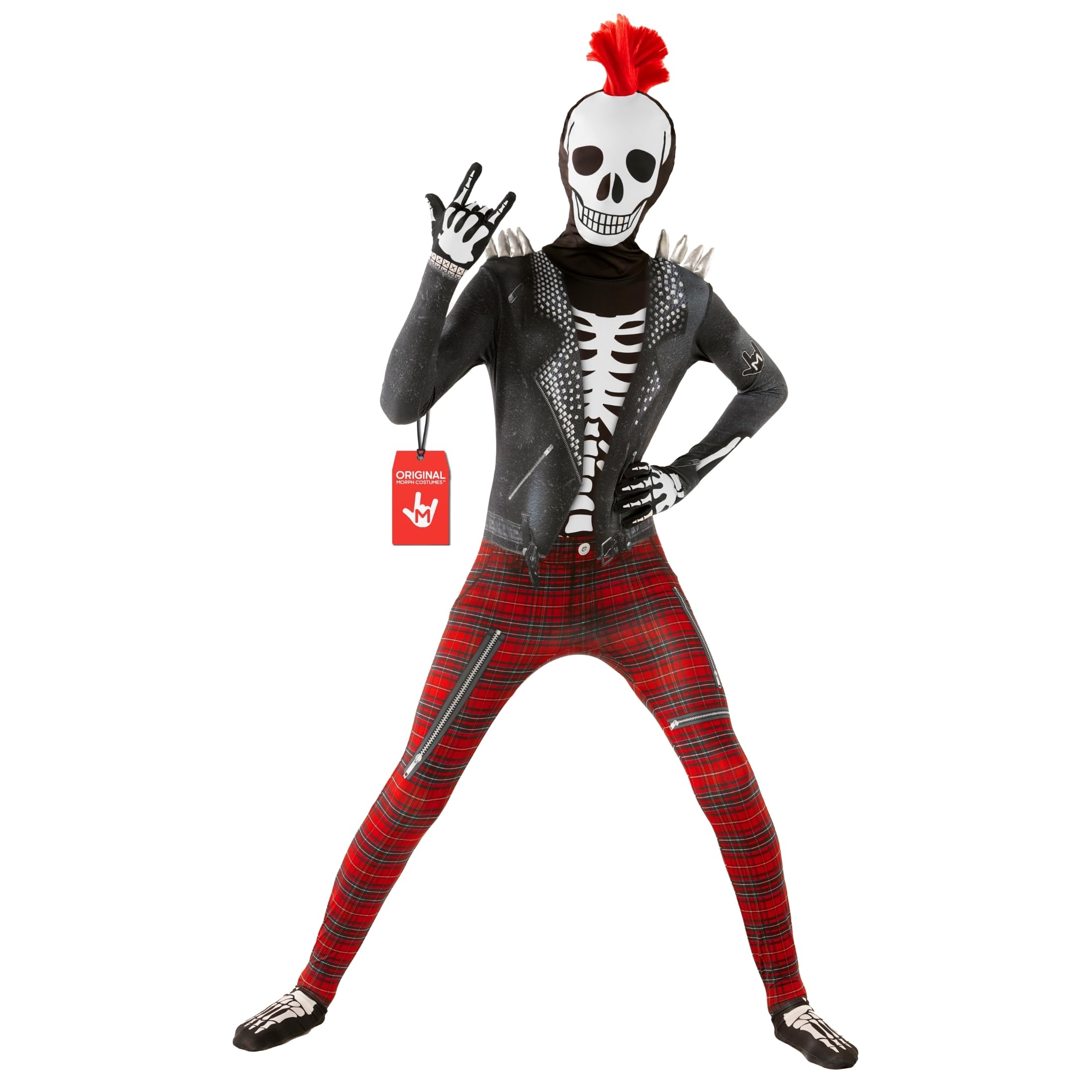 Morphsuits Kids Skeleton Bodysuit - Punk Skeleton Costume for Boys