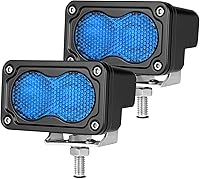 Vista 19 de Cápsulas LED ámbar, 2 unidades de luz de conducción de 40 W y 3 pulgadas, luz antiniebla ámbar, impermeable, para parachoques todoterreno, cubo