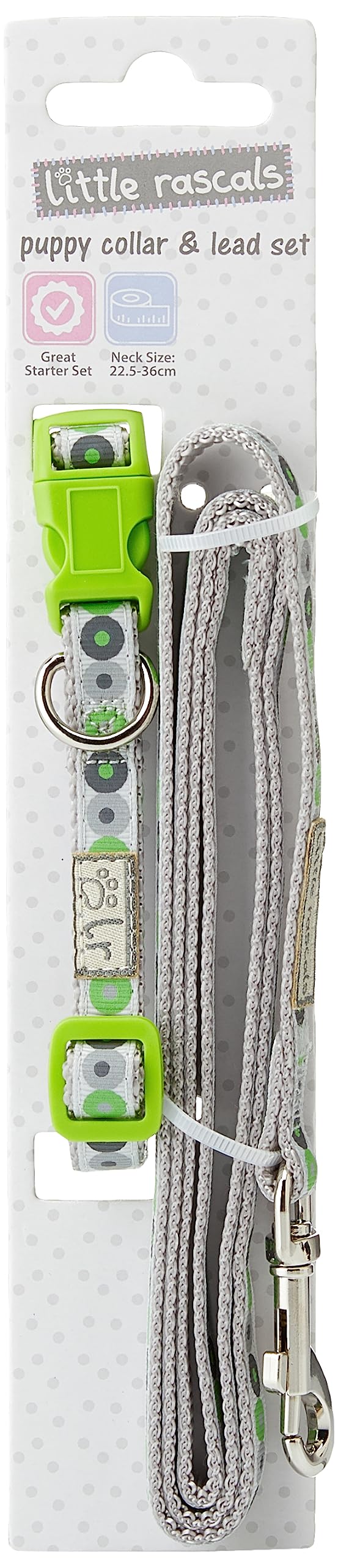 Little Rascals Green - Puppy Collar & Lead Set